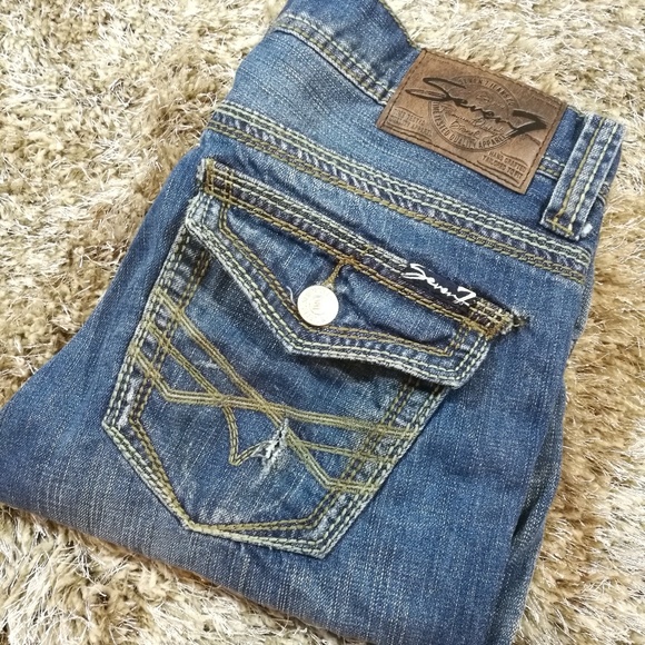 mens jeans with button back pockets